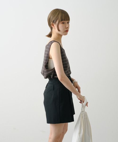 WHIMSIC(ウィムジック)の「【UNISEX】サーマルボーダータンクトップ(タンクトップ・メンズ・チャコールグレー/ブルー/アイボリー/ミント・FREE)」の13枚目の写真