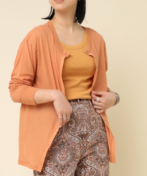 RNA-N(アールエヌエーエヌ)の「M2233 100/天竺カーディガン(カーディガン/ボレロ・レディース・ブラック/ブルー/オレンジ・MEDIUM)」の3枚目の写真