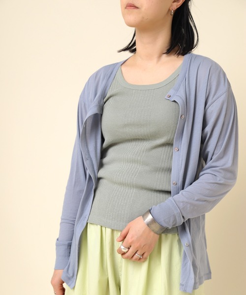 RNA-N(アールエヌエーエヌ)の「M2233 100/天竺カーディガン(カーディガン/ボレロ・レディース・ブラック/ブルー/オレンジ・MEDIUM)」の2枚目の写真