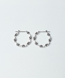 【WEB限定】Silver925 ねじりミドル  フープピアス