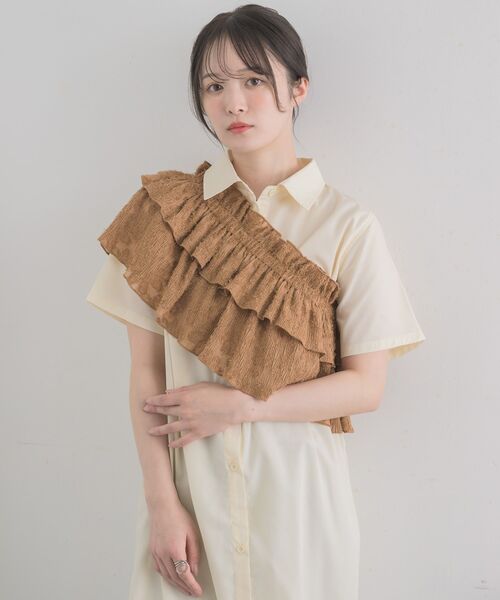 RETRO GIRL(レトロガール)の「フリルビスチェSETシャツOP(シャツワンピース・レディース・ナチュラル/ライトグレー/ブラウン・FREE)」の19枚目の写真