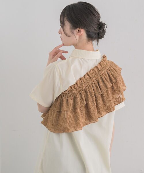 RETRO GIRL(レトロガール)の「フリルビスチェSETシャツOP(シャツワンピース・レディース・ナチュラル/ライトグレー/ブラウン・FREE)」の22枚目の写真