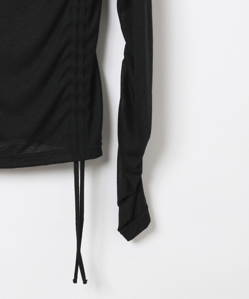 PAGEBOY(ページボーイ)の「ドロストシャーリングスリーブ(Tシャツ/カットソー・レディース・ブラック/ホワイト・FREE)」の20枚目の写真