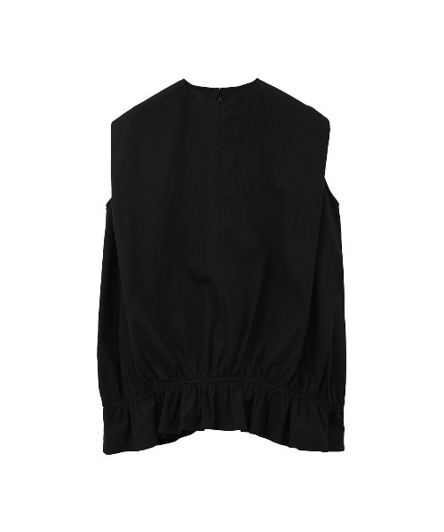 【新品】CLANE ROUND HEM GATHER TOPS CLANE ROUND HEM GATHER TOPS サイズ1C/N SOFT CUT TOPS｜TOPS