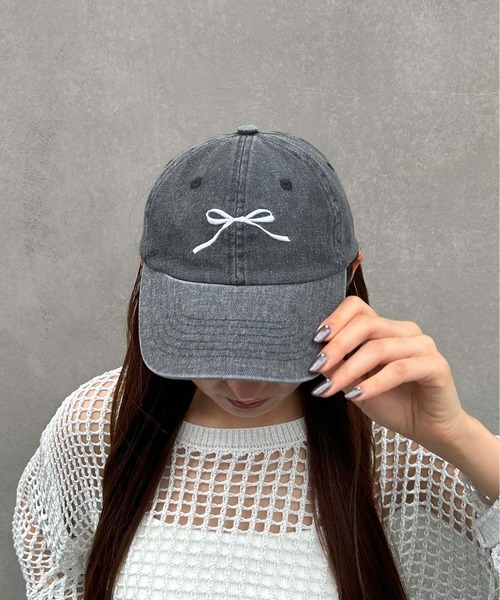INGNI（イング）の「デニムリボンキャップ（キャップ・レディース・ブルー/ブラック・ONE SIZE）」の11枚目の写真