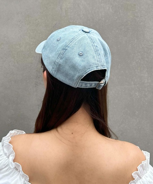 INGNI（イング）の「デニムリボンキャップ（キャップ・レディース・ブルー/ブラック・ONE SIZE）」の3枚目の写真