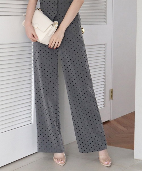 ROYAL PARTY(ロイヤルパーティー)の「ドットワイドパンツ(その他パンツ・レディース・グレー/ブラック/その他1・FREE)」の6枚目の写真