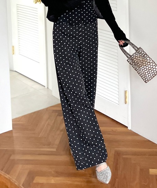 ROYAL PARTY(ロイヤルパーティー)の「ドットワイドパンツ(その他パンツ・レディース・グレー/ブラック/その他1・FREE)」の15枚目の写真