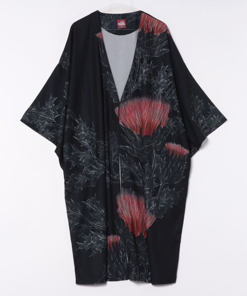 カヤ(カヤ)の「【カヤ】薊乃長羽織(カーディガン/ボレロ・レディース・スミクロ/パープル系その他/ホワイト×ブルー・FREE)」の8枚目の写真