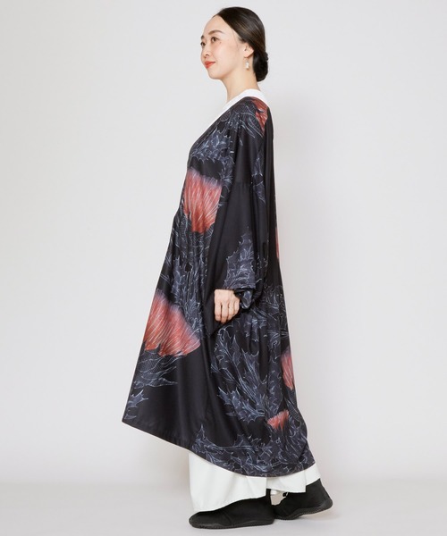 カヤ(カヤ)の「【カヤ】薊乃長羽織(カーディガン/ボレロ・レディース・スミクロ/パープル系その他/ホワイト×ブルー・FREE)」の13枚目の写真