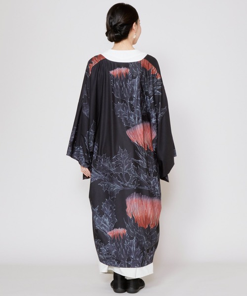 カヤ(カヤ)の「【カヤ】薊乃長羽織(カーディガン/ボレロ・レディース・スミクロ/パープル系その他/ホワイト×ブルー・FREE)」の14枚目の写真