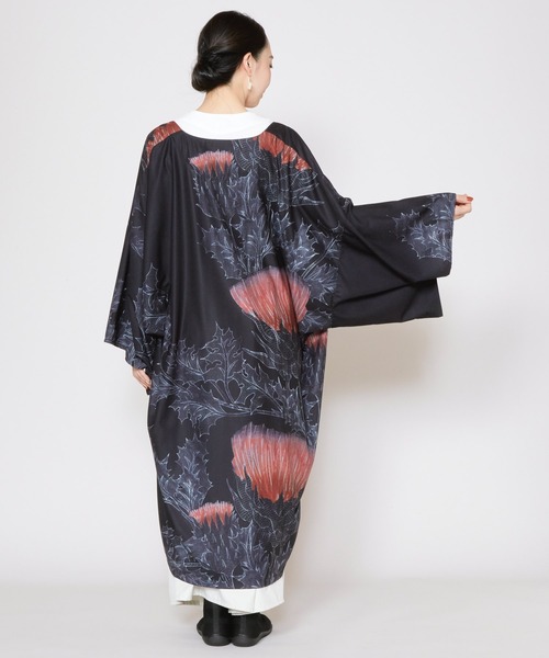 カヤ(カヤ)の「【カヤ】薊乃長羽織(カーディガン/ボレロ・レディース・スミクロ/パープル系その他/ホワイト×ブルー・FREE)」の15枚目の写真