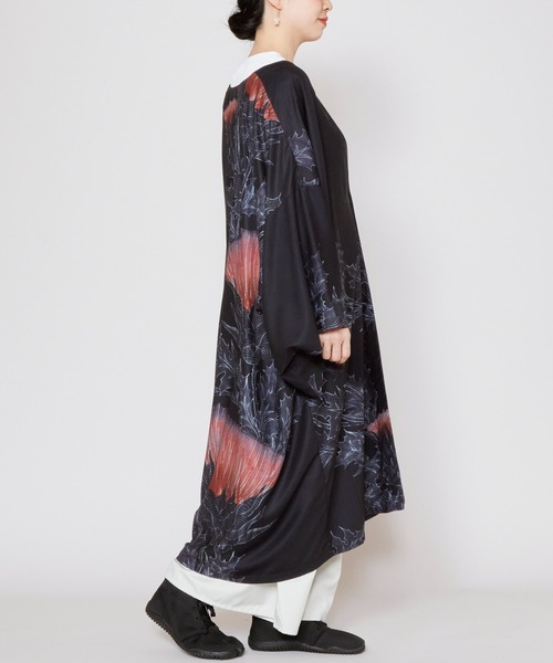 カヤ(カヤ)の「【カヤ】薊乃長羽織(カーディガン/ボレロ・レディース・スミクロ/パープル系その他/ホワイト×ブルー・FREE)」の16枚目の写真