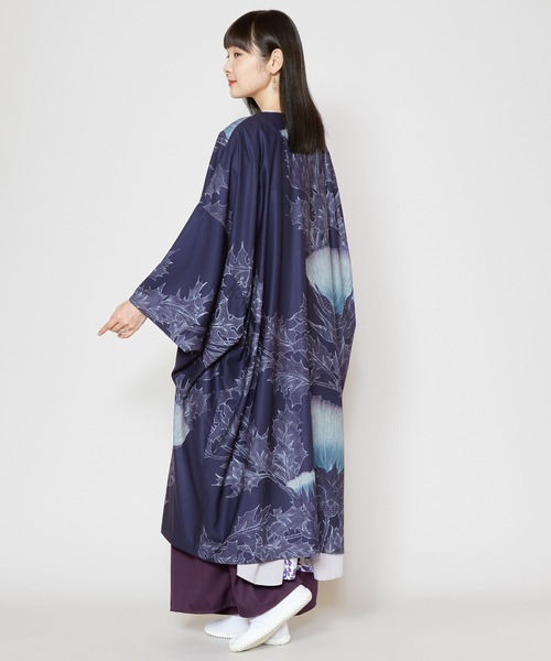 カヤ(カヤ)の「【カヤ】薊乃長羽織(カーディガン/ボレロ・レディース・スミクロ/パープル系その他/ホワイト×ブルー・FREE)」の20枚目の写真