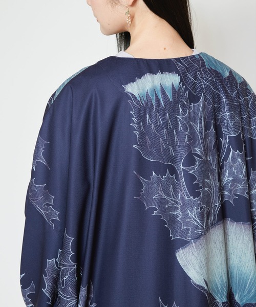 カヤ(カヤ)の「【カヤ】薊乃長羽織(カーディガン/ボレロ・レディース・スミクロ/パープル系その他/ホワイト×ブルー・FREE)」の22枚目の写真