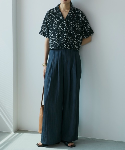 Libra Cue（リブラ キュー）の「タックスラックスパンツ（スラックス・レディース・ベージュ/ネイビー・FREE）」の21枚目の写真