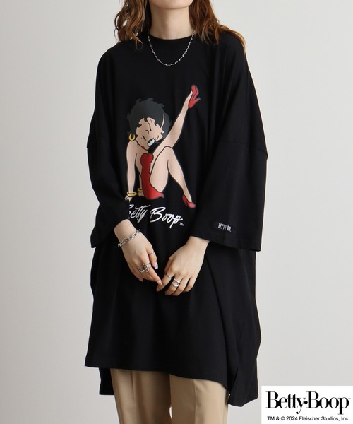 オールインワン betty boop Mサイズ インディゴ M size【☆2024新作☆】BETTY BOOP(ベティブープ) コットンT