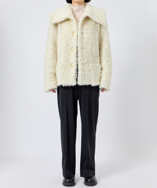 HARUNOBUMURATA/ハルノブムラタ】KADIA/WOOL MOHAIR BOA JACKET/ウール  