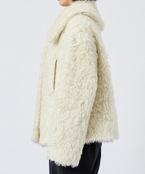 新品タグ付きハルノブムラタ　Harunobumurata ボアコート HARUNOBUMURATA/ハルノブムラタ】KAREN/WOOL HOODED COAT/ウール