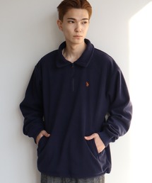 【U.S. POLO ASSN./ユーエスポロアッスン】フリース ハーフジップ アノラック