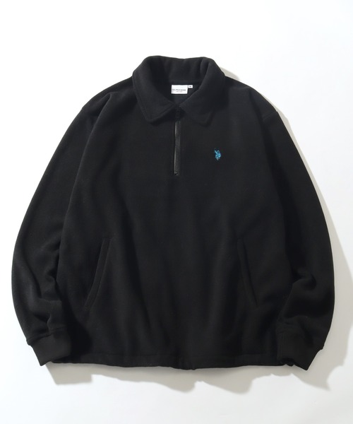 U.S. POLO ASSN.(ユーエスポロアッスン)の「【U.S. POLO ASSN./ユーエスポロアッスン】フリース ハーフジップ アノラック(ポロシャツ・メンズ・ブラック/杢グレー/ボルドー/ネイビー/ベージュ・M/LL/L)」の17枚目の写真