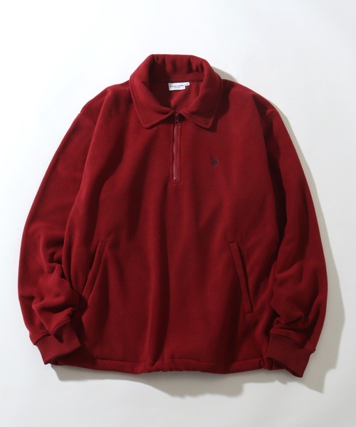U.S. POLO ASSN.(ユーエスポロアッスン)の「【U.S. POLO ASSN./ユーエスポロアッスン】フリース ハーフジップ アノラック(ポロシャツ・メンズ・ブラック/杢グレー/ボルドー/ネイビー/ベージュ・M/LL/L)」の19枚目の写真