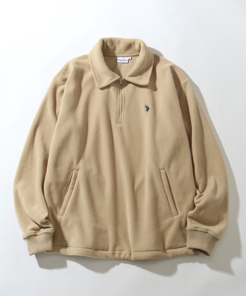 U.S. POLO ASSN.(ユーエスポロアッスン)の「【U.S. POLO ASSN./ユーエスポロアッスン】フリース ハーフジップ アノラック(ポロシャツ・メンズ・ブラック/杢グレー/ボルドー/ネイビー/ベージュ・M/LL/L)」の15枚目の写真