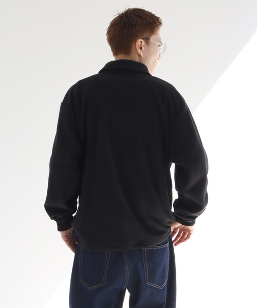 【YoJun】⭐️土日限定・美品プリーツプリーズ 長袖ブラック黒トップス セール】【U.S. POLO ASSN./ユーエスポロアッスン】フリース ハーフ