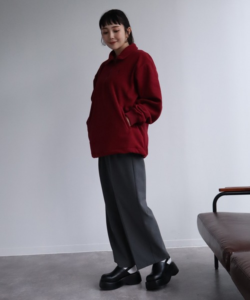 U.S. POLO ASSN.(ユーエスポロアッスン)の「【U.S. POLO ASSN./ユーエスポロアッスン】フリース ハーフジップ アノラック(ポロシャツ・メンズ・ブラック/杢グレー/ボルドー/ネイビー/ベージュ・M/LL/L)」の9枚目の写真
