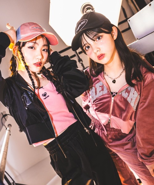 repipi armario(レピピ アルマリオ)の「【HOnOKAコラボ】サテンメッシュCAP(キャップ・キッズ・ブラック/ブルー/ピンク・FREE)」の5枚目の写真