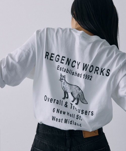 Regency Works】TagロングTシャツ（Tシャツ/カットソー
