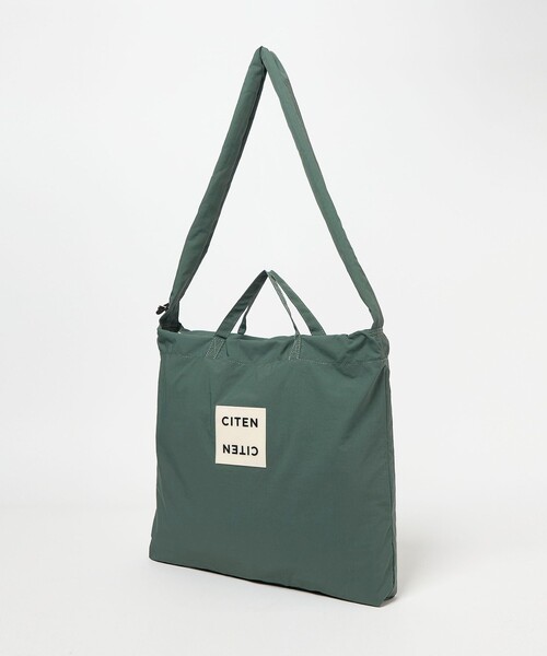 未使用】　シテン　ショッパー　￼CITEN オリーブ　olive Lサイズ　袋 CITEN＞CITENサマーニットクリアロゴショッパー