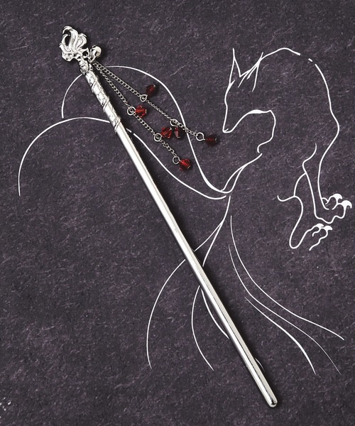 カヤ（カヤ）の「【カヤ】白金（しらかね）動物かんざし（その他ヘアアクセサリー・レディース・その他2/その他1/その他3・FREE）」の3枚目の写真