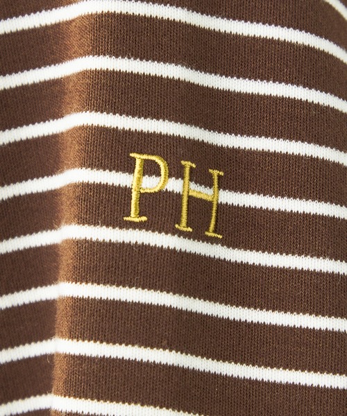 Petit Honfleur(プチオンフルール)の「ボーダープルオーバー(Tシャツ/カットソー・レディース・ネイビー/アイボリー/ブラウン・M/L)」の20枚目の写真