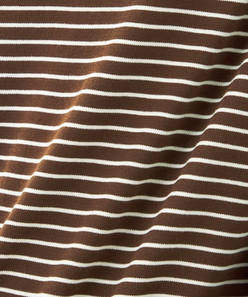 Petit Honfleur(プチオンフルール)の「ボーダープルオーバー(Tシャツ/カットソー・レディース・ネイビー/アイボリー/ブラウン・M/L)」の21枚目の写真