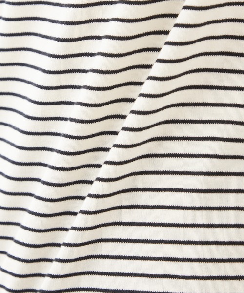Petit Honfleur(プチオンフルール)の「ボーダープルオーバー(Tシャツ/カットソー・レディース・ネイビー/アイボリー/ブラウン・M/L)」の16枚目の写真