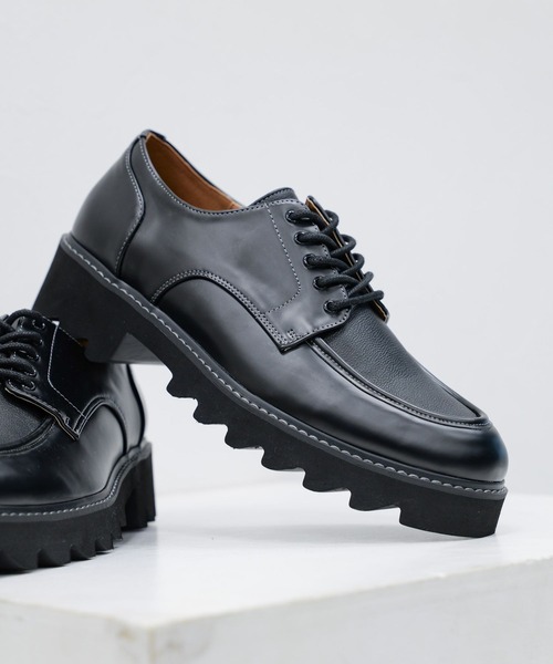 RAGEBLUE（レイジブルー）の「シンセティックレザー/シャークソールシューズ（ドレスシューズ・メンズ・ブラック/ブラック系その他3/ブラック系その他2・SMALL/MEDIUM/LARGE）」の2枚目の写真