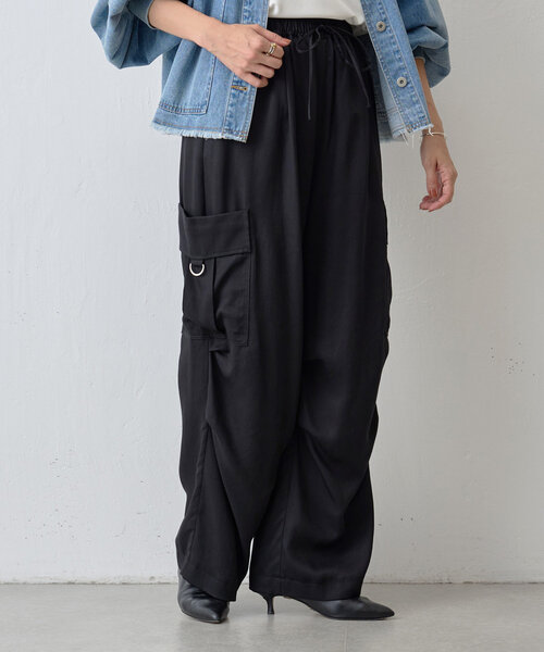 新品タグ付き　ビアズリー　トロミカーゴパンツ　再お値下げ☆ タグ付き 新品未使用 ビアズリー トロミカーゴパンツ セール】トロミ