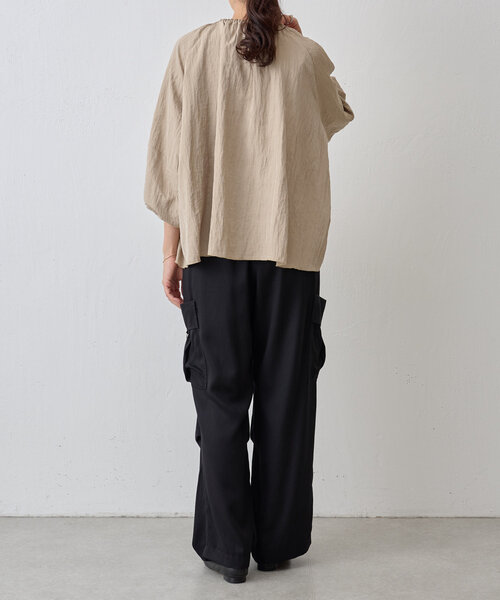 BEARDSLEY（ビアズリー）の「トロミカーゴパンツ（その他パンツ・レディース・ライトグレー/ブラック・FREE）」の15枚目の写真