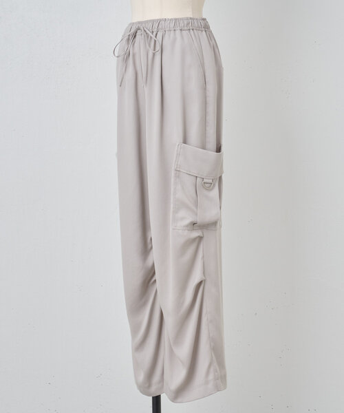 BEARDSLEY（ビアズリー）の「トロミカーゴパンツ（その他パンツ・レディース・ライトグレー/ブラック・FREE）」の17枚目の写真