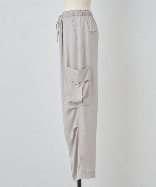 BEARDSLEY（ビアズリー）の「トロミカーゴパンツ（その他パンツ・レディース・ライトグレー/ブラック・FREE）」の18枚目の写真