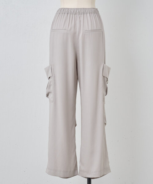 BEARDSLEY（ビアズリー）の「トロミカーゴパンツ（その他パンツ・レディース・ライトグレー/ブラック・FREE）」の19枚目の写真