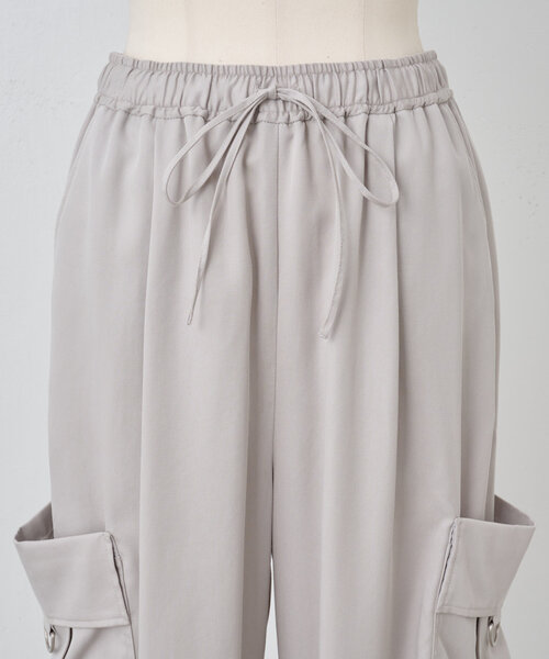 BEARDSLEY（ビアズリー）の「トロミカーゴパンツ（その他パンツ・レディース・ライトグレー/ブラック・FREE）」の20枚目の写真