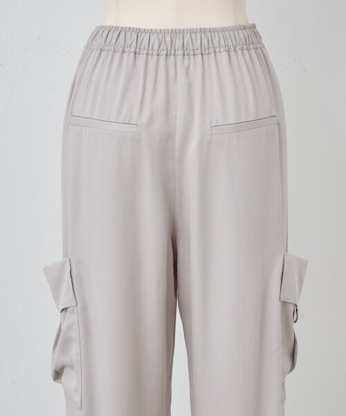 BEARDSLEY（ビアズリー）の「トロミカーゴパンツ（その他パンツ・レディース・ライトグレー/ブラック・FREE）」の21枚目の写真