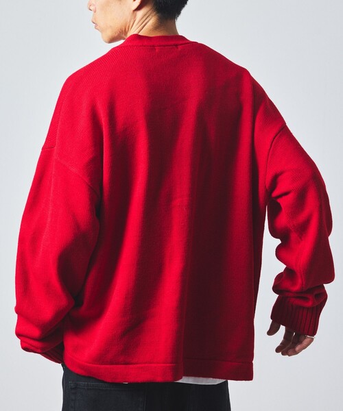 FREAK'S STORE(フリークスストア)の「限定展開 リラックスフィット イージーケア ウォッシャブル Vネックカーディガン(カーディガン/ボレロ・メンズ・グレイッシュブルー/グリーン/レッド/グレー/ネイビー/ダークブラウン/ブラック・SMALL/MEDIUM/LARGE)」の10枚目の写真