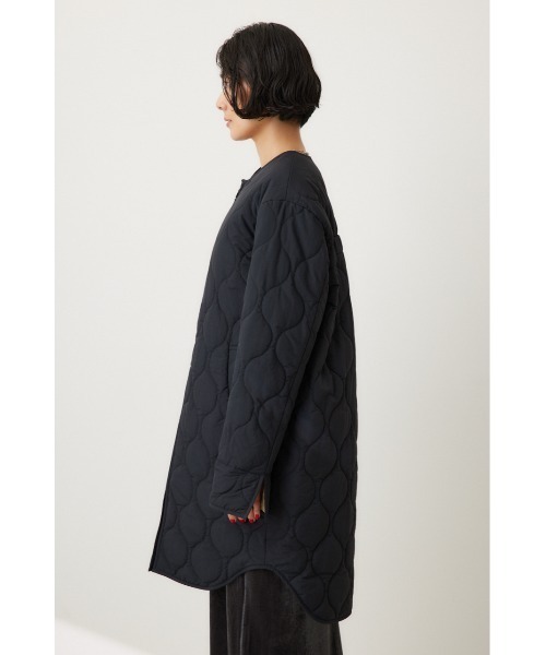 crie conforto(クリーコンフォルト)の「バックギャザーキルティングコート アウター / 秋服 / 冬服(ミリタリージャケット・レディース・ブラック/カーキ/アイボリー・FREE)」の8枚目の写真