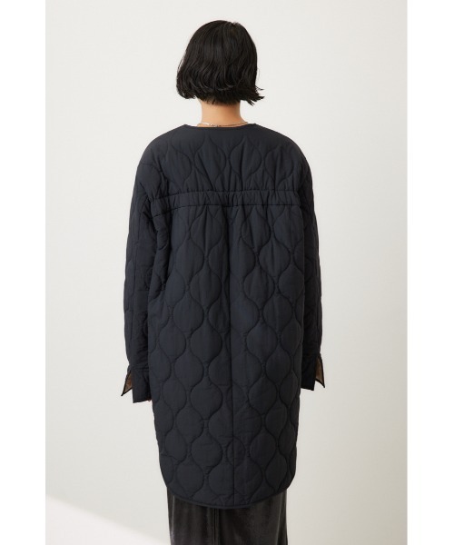 crie conforto(クリーコンフォルト)の「バックギャザーキルティングコート アウター / 秋服 / 冬服(ミリタリージャケット・レディース・ブラック/カーキ/アイボリー・FREE)」の9枚目の写真
