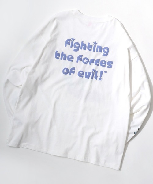 Salong hameu（サロン ハミュー）の「THE POWERPUFF GIRLS（パワーパフ ガールズ）キャラクタープリントロンT レディース メンズ ユニセックス/長袖（Tシャツ/カットソー・レディース・ホワイト/ブラック系その他2/ブラック系その他/ホワイト系その他/ホワイト系その他2/ブラック系その他3・M）」の8枚目の写真