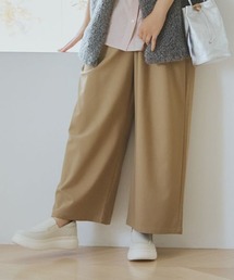 studio CLIP | 【みんなのリクエストパンツ】TRスッキリタックワイドパンツ[プチサイズあり](その他パンツ)