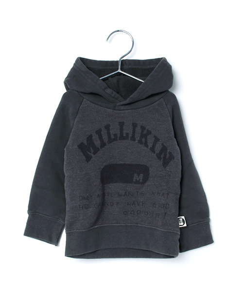 RUGGEDWORKS（ラゲッドワークス）の「TC裏毛パーカー(80～140㎝)（パーカー・キッズ・ダークブルー/ダークパープル/チャコールグレー・140cm/110cm/100cm/90cm/120cm/80ｃｍ/130cm）」の2枚目の写真